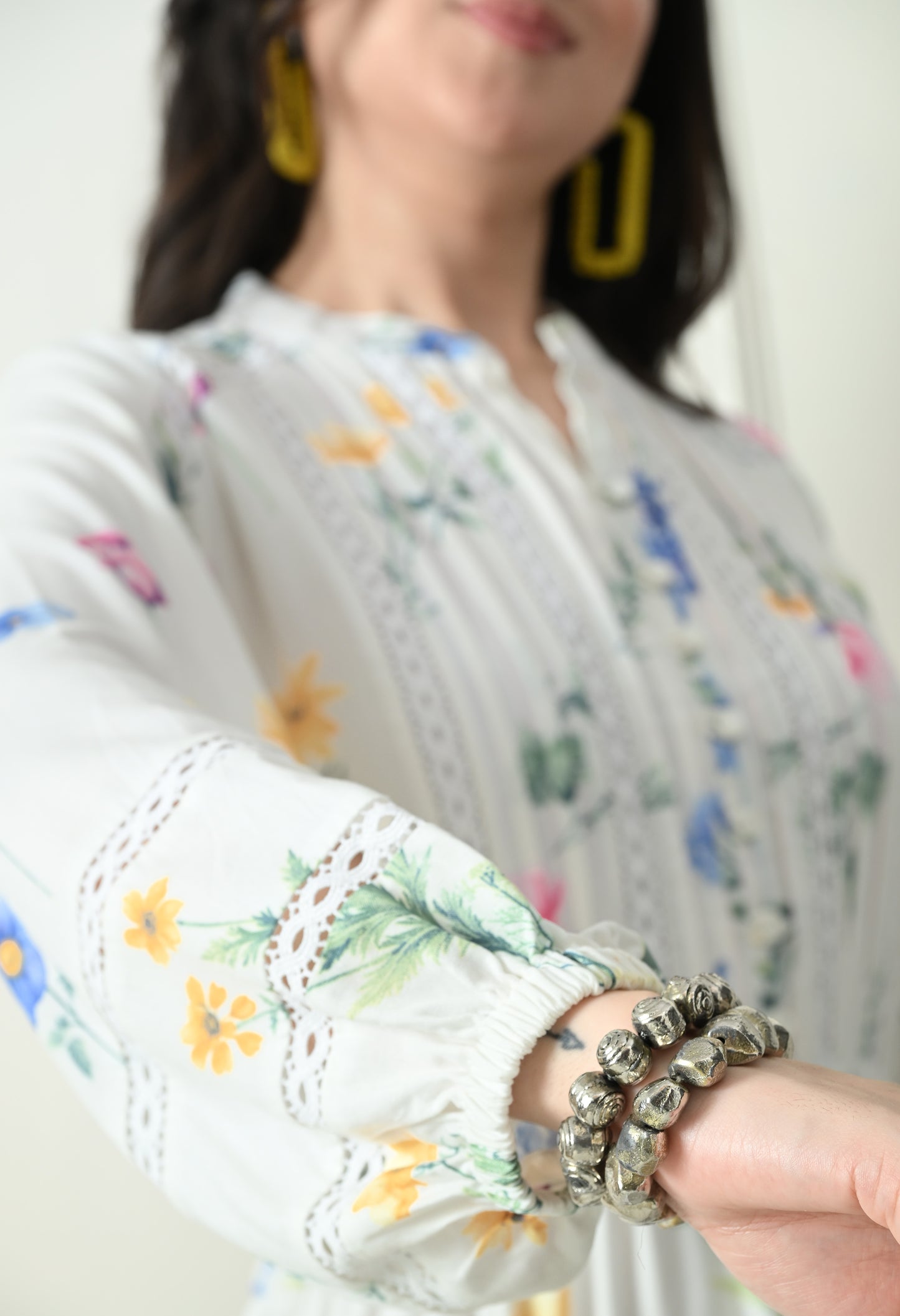 White Floral Maxi Dress