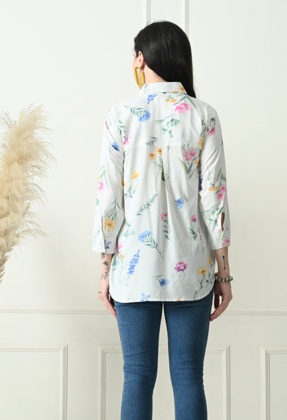 Ivory Bloom Shirt