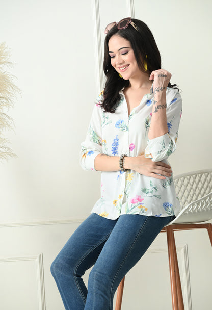 Ivory Bloom Shirt