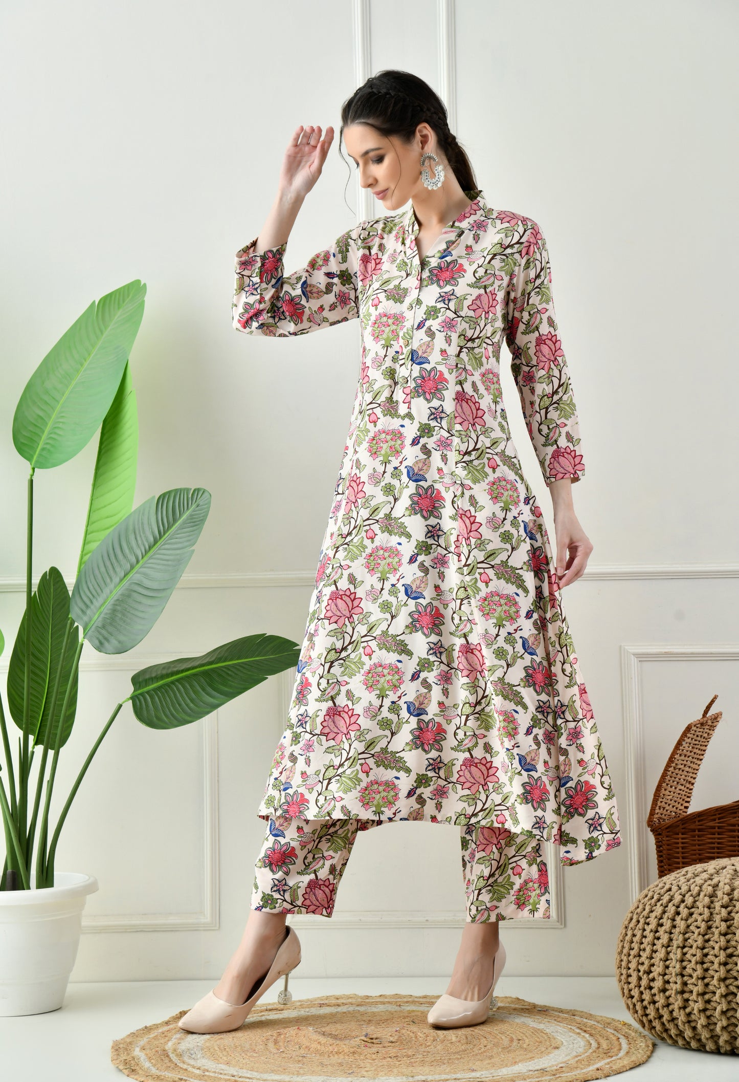 Floral A-Line Coord Set