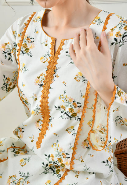 Ivory Floral Lace Co-ord