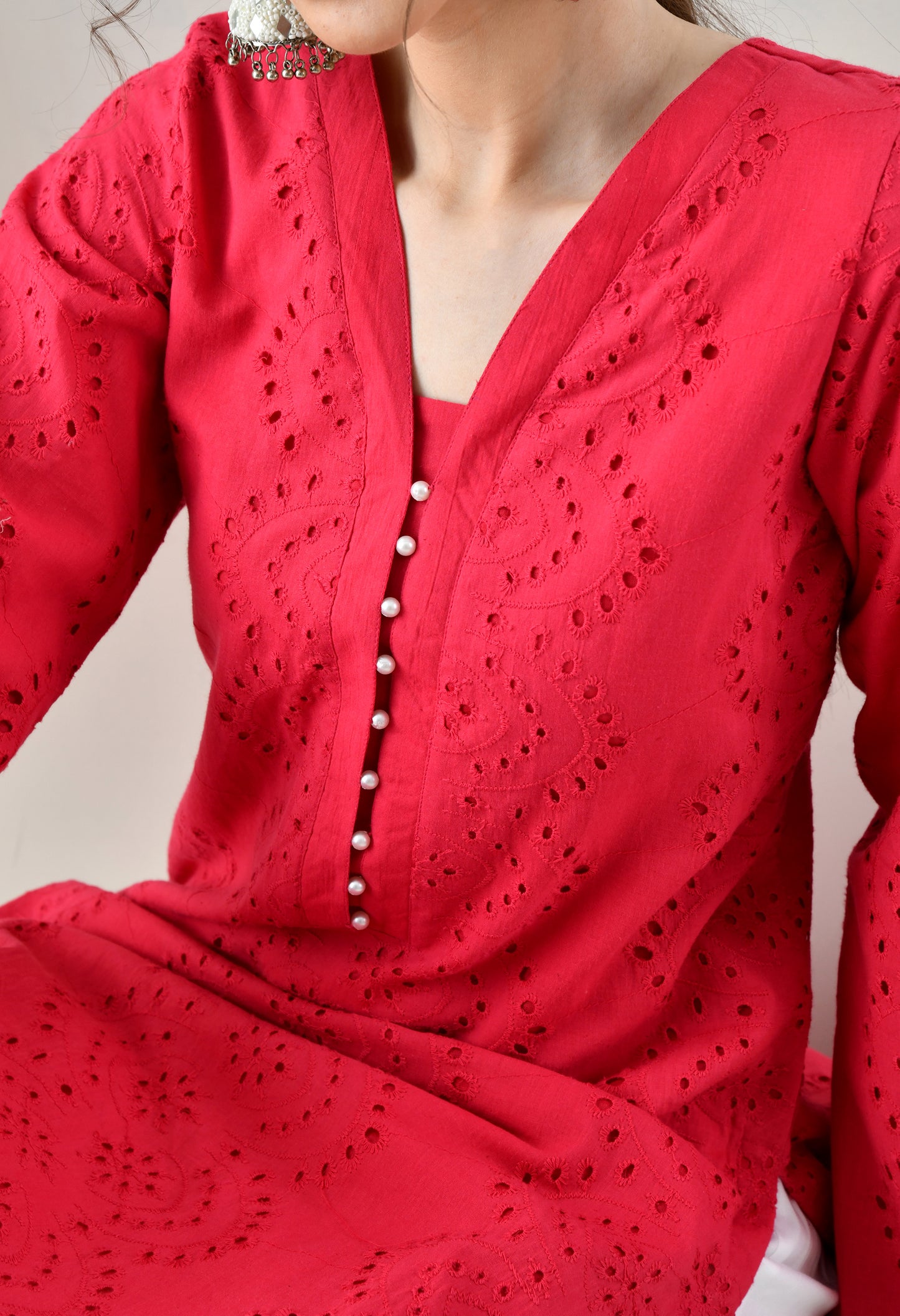 Magenta Hakoba Pearl Set