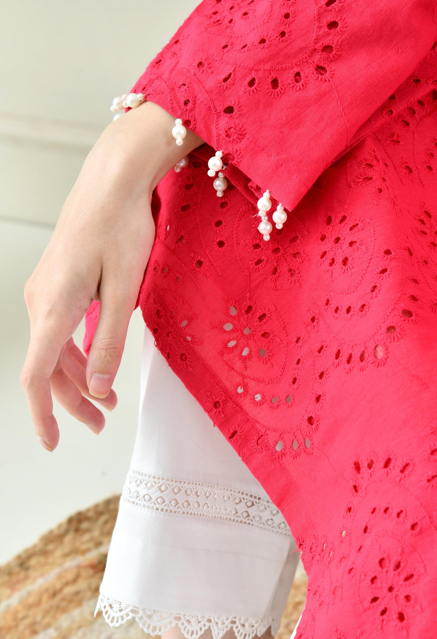 Magenta Hakoba Pearl Set